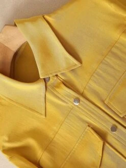 Plaid Skirt Outfit Set - Yellow -Rocka Style plaid skirt outfit set yellow clothing set lestyleparfait 3