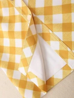 Plaid Skirt Outfit Set - Yellow -Rocka Style plaid skirt outfit set yellow clothing set lestyleparfait 6