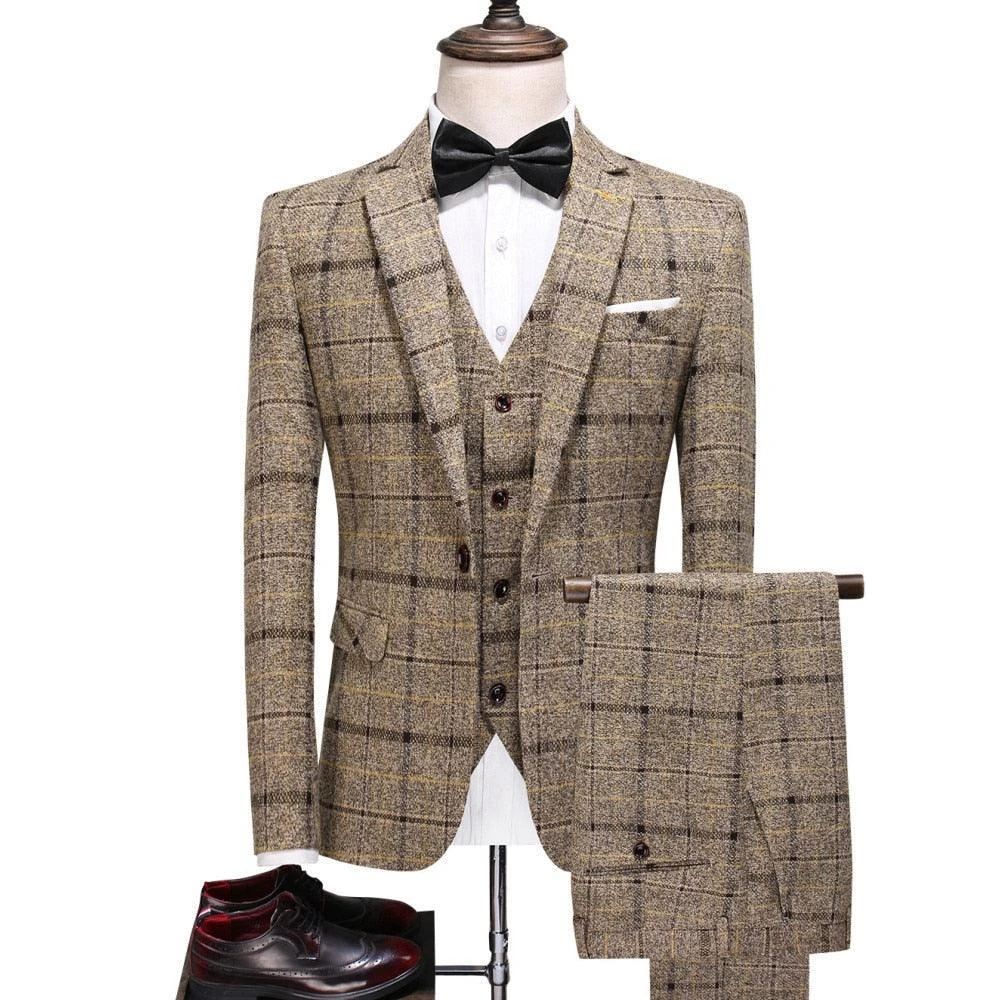 Plaid Suit - Three Piece Suit 4 Plaid Suit - Three Piece Suit - Image 4