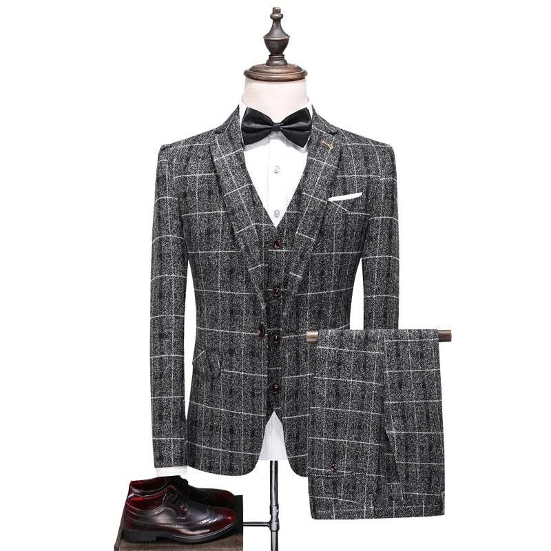 Plaid Suit - Three Piece Suit 1 Plaid Suit - Three Piece Suit