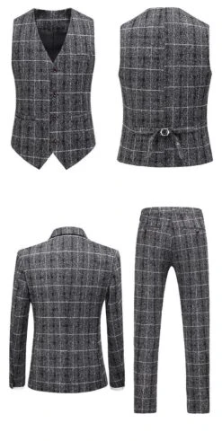 Plaid Suit - Three Piece Suit 10 Plaid Suit - Three Piece Suit -Rocka Style plaid suit three piece suit plaid suit lestyleparfait 4