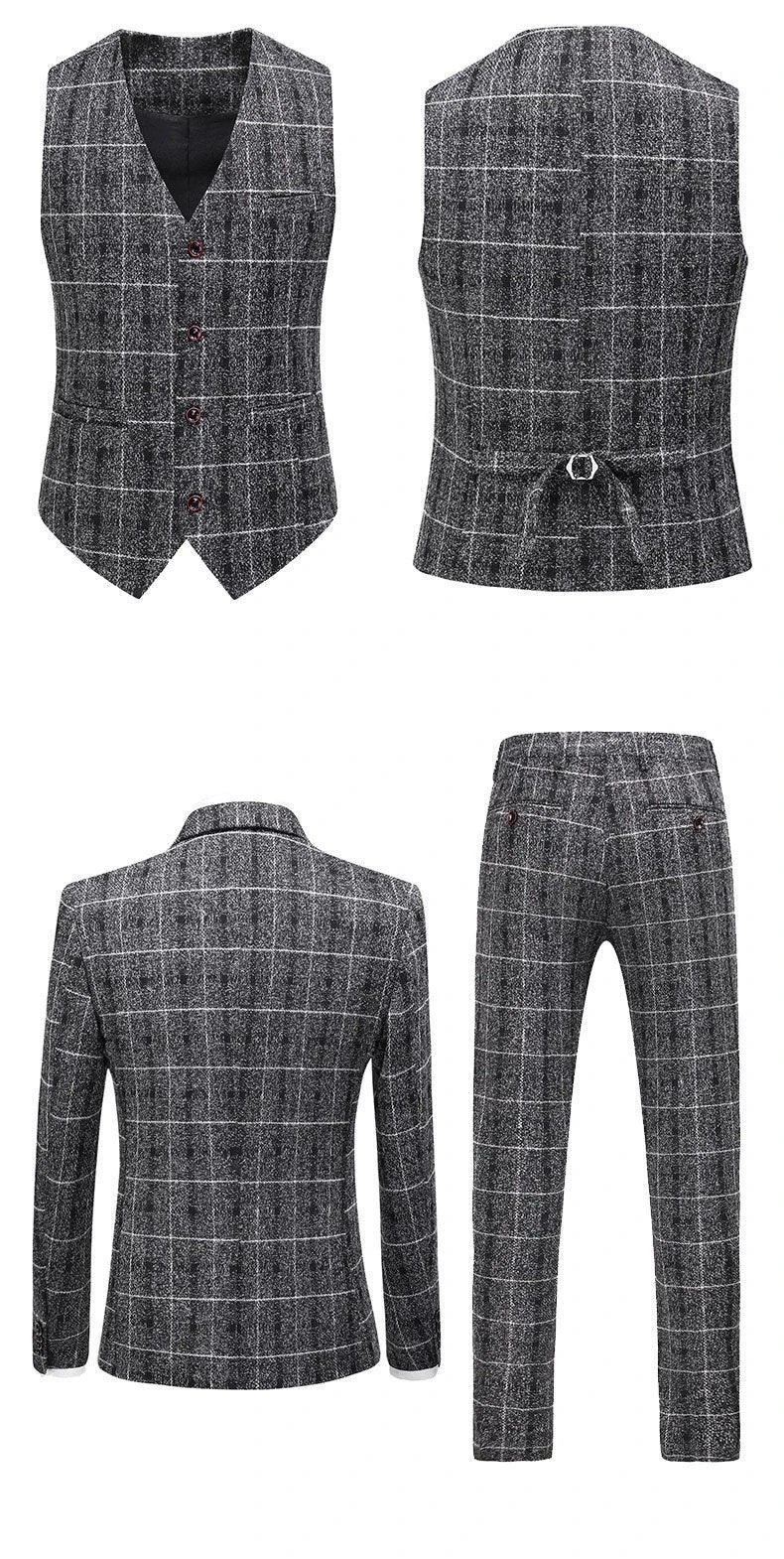 Plaid Suit - Three Piece Suit 3 Plaid Suit - Three Piece Suit - Image 3