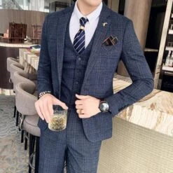 Plaid Three Piece Suit 14 Plaid Three Piece Suit -Rocka Style plaid three piece suit plaid suit lestyleparfait 7