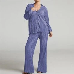 Pleated Oversized Outfit Set -Rocka Style pleated oversized outfit set clothing set lestyleparfait 12