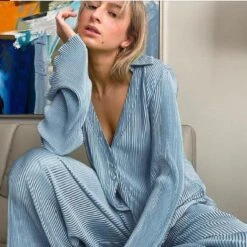 Pleated Oversized Outfit Set -Rocka Style pleated oversized outfit set clothing set lestyleparfait 19