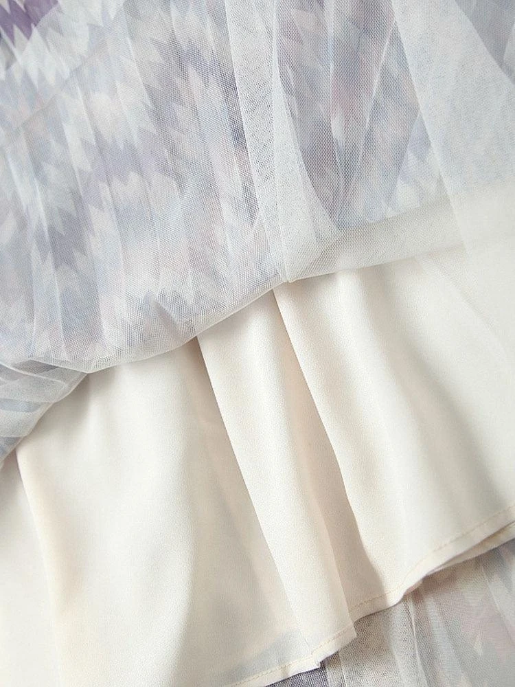 Pleated Skirt Outfit Set - Sweat Top 3 Pleated Skirt Outfit Set - Sweat Top - Image 3