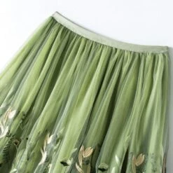 Pullover Sweater With Embroidered Mesh Skirt -Rocka Style pullover sweater with embroidered mesh skirt clothing set lestyleparfait 3