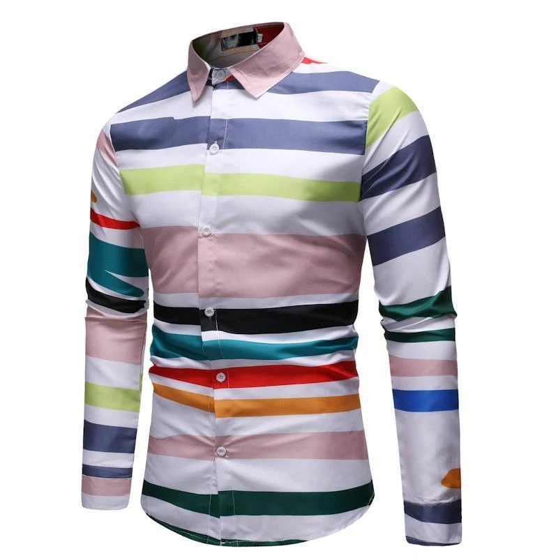 Puttonen Striped Casual Shirt For Men 1 Puttonen Striped Casual Shirt For Men