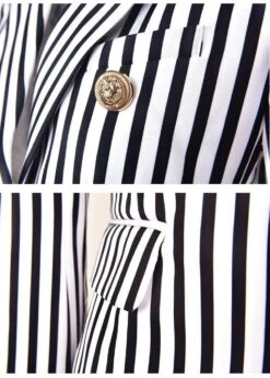 Striped Blazer Women - Casual - Striped-Pinstriped 27 Striped Blazer Women - Casual - Striped-Pinstriped -Rocka Style striped blazer women casual striped pinstriped striped blazer lestyleparfait 12