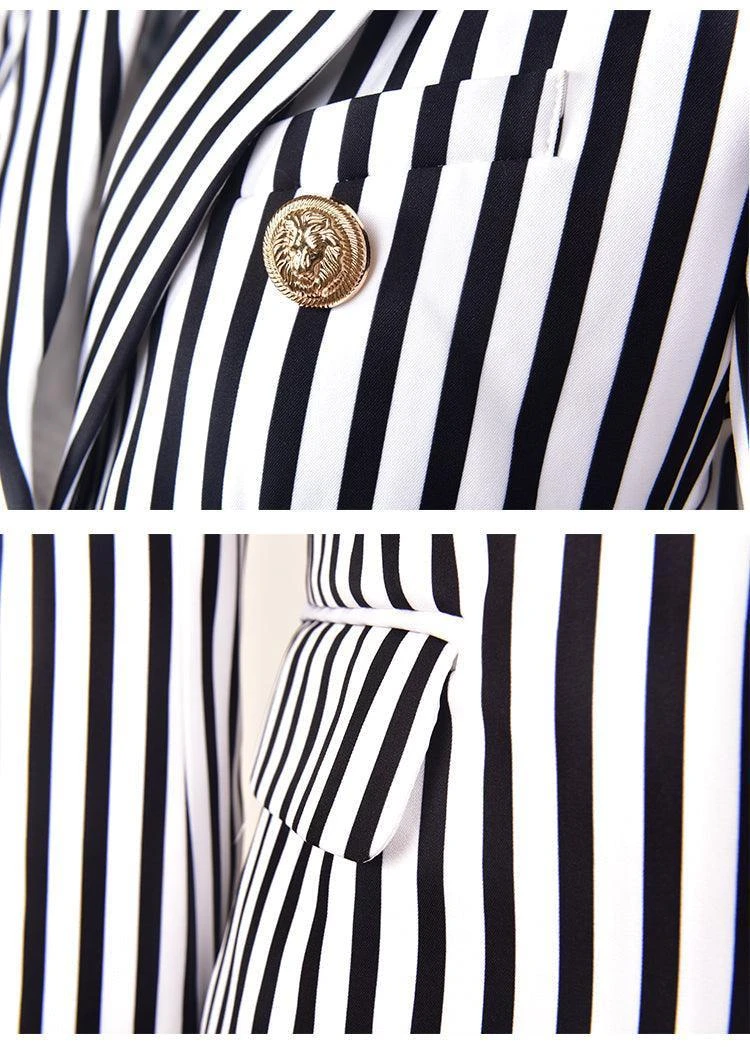 Striped Blazer Women - Casual - Striped-Pinstriped 12 Striped Blazer Women - Casual - Striped-Pinstriped - Image 12