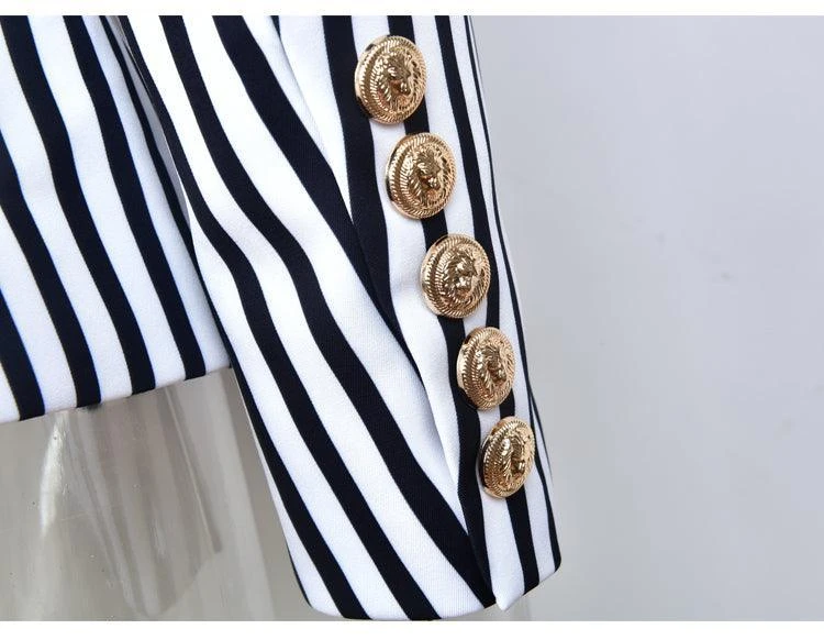 Striped Blazer Women - Casual - Striped-Pinstriped 13 Striped Blazer Women - Casual - Striped-Pinstriped - Image 13