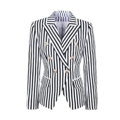 Striped Blazer Women - Casual - Striped-Pinstriped 18 Striped Blazer Women - Casual - Striped-Pinstriped -Rocka Style striped blazer women casual striped pinstriped striped blazer lestyleparfait 3