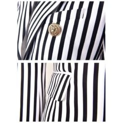 Striped Blazer Women - Casual - Striped-Pinstriped 19 Striped Blazer Women - Casual - Striped-Pinstriped -Rocka Style striped blazer women casual striped pinstriped striped blazer lestyleparfait 4
