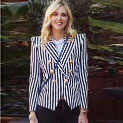 Striped Blazer Women - Casual - Striped-Pinstriped 22 Striped Blazer Women - Casual - Striped-Pinstriped -Rocka Style striped blazer women casual striped pinstriped striped blazer lestyleparfait 7