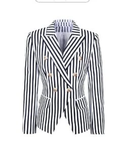 Striped Blazer Women - Casual - Striped-Pinstriped 23 Striped Blazer Women - Casual - Striped-Pinstriped -Rocka Style striped blazer women casual striped pinstriped striped blazer lestyleparfait 8