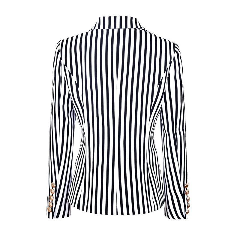 Striped Blazer Women - Casual - Striped-Pinstriped 9 Striped Blazer Women - Casual - Striped-Pinstriped - Image 9