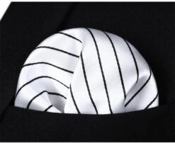 Striped Necktie Handkerchief Set -Rocka Style striped necktie handkerchief set necktie lestyleparfait 3