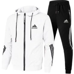 Striped Tracksuits-Sports Outfit Sets -Rocka Style striped tracksuits sports outfit sets tracksuit lestyleparfait 3