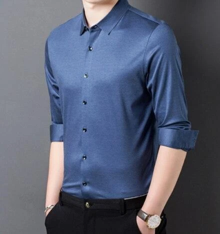 Strummer Satin Men Dress Shirt 2 Strummer Satin Men Dress Shirt - Image 2