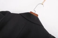 Stylish Vintage Long Blazer Women - Vintage - Plain-Solid -Rocka Style stylish vintage long blazer women vintage plain solid long blazer lestyleparfait 4