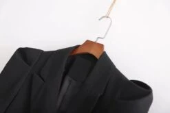 Stylish Vintage Long Blazer Women - Vintage - Plain-Solid -Rocka Style stylish vintage long blazer women vintage plain solid long blazer lestyleparfait 7