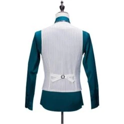 Super Smooth Striped Men 3 Piece Suit -Rocka Style super smooth striped men 3 piece suit three piece suit lestyleparfait 4