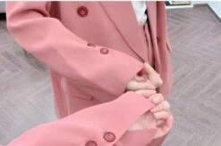 The Compassionate Double-Breasted Blazer Women - Formal-Business - Plain-Solid -Rocka Style the compassionate double breasted blazer women formal business plain solid double breasted blazer lestyleparfait 3