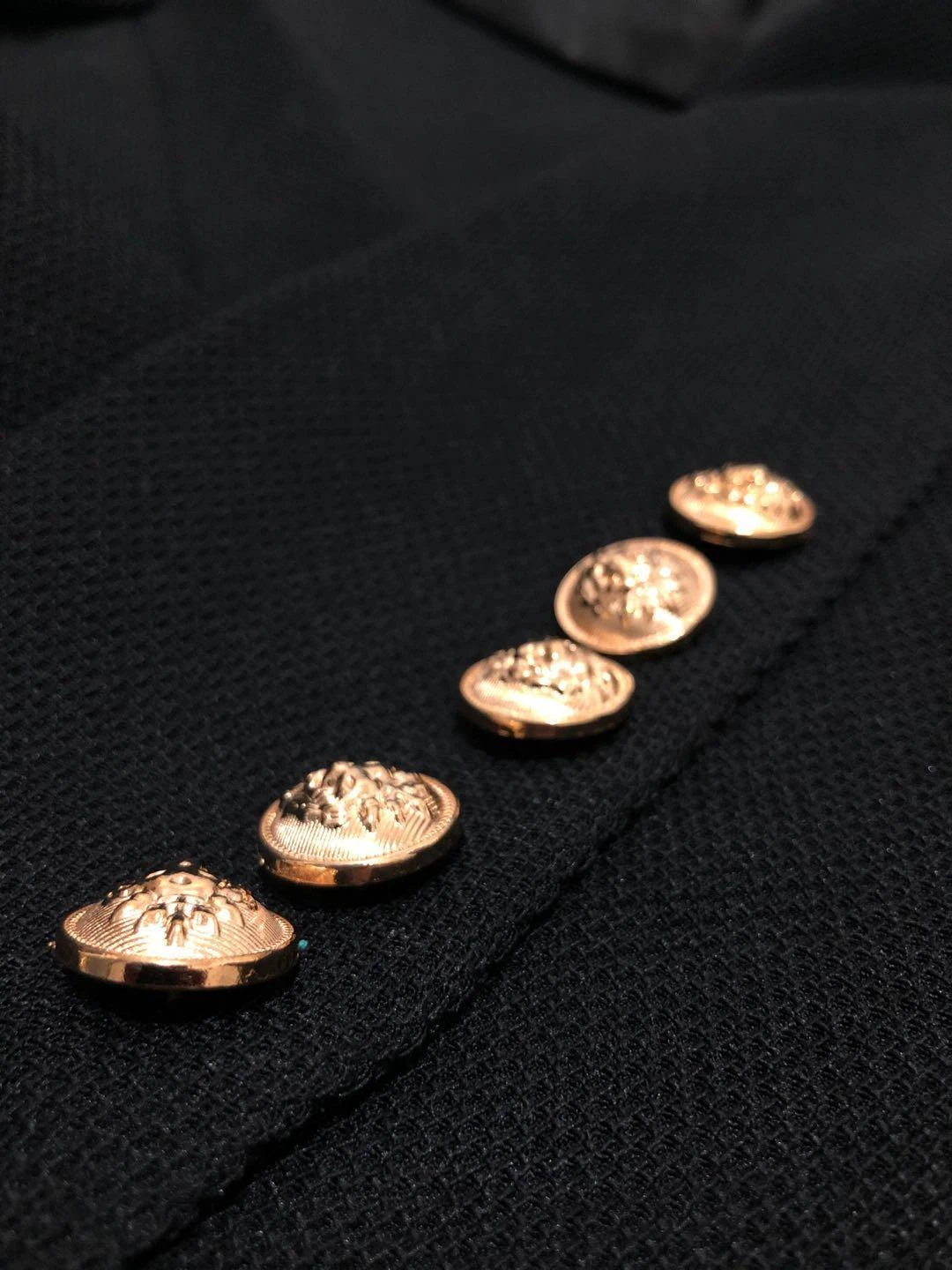 Trendy Gold Buttons Blazer Women - Casual - Plain-Solid 2 Trendy Gold Buttons Blazer Women - Casual - Plain-Solid - Image 2