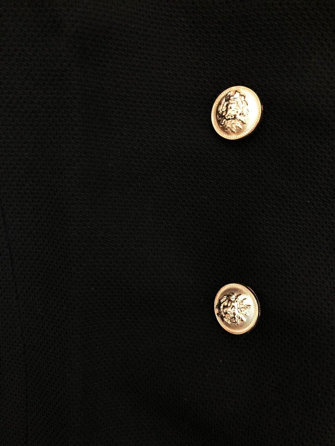 Trendy Gold Buttons Blazer Women - Casual - Plain-Solid 4 Trendy Gold Buttons Blazer Women - Casual - Plain-Solid - Image 4