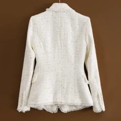 Tweed Blazer Women - Casual - Plain-Solid 13 Tweed Blazer Women - Casual - Plain-Solid -Rocka Style tweed blazer women casual plain solid tweed blazer lestyleparfait 3