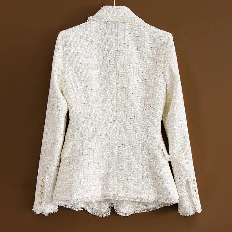 Tweed Blazer Women - Casual - Plain-Solid 3 Tweed Blazer Women - Casual - Plain-Solid - Image 3