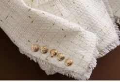 Tweed Blazer Women - Casual - Plain-Solid 17 Tweed Blazer Women - Casual - Plain-Solid -Rocka Style tweed blazer women casual plain solid tweed blazer lestyleparfait 7