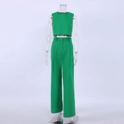 Two Piece Crop Top Outfit Set -Rocka Style two piece crop top outfit set clothing set lestyleparfait 3