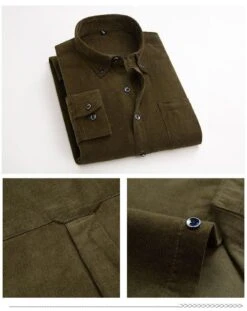 Wales Corduroy Shirt For Men -Rocka Style wales corduroy shirt for men long sleeve shirt lestyleparfait 7