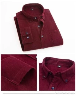 Wales Corduroy Shirt For Men -Rocka Style wales corduroy shirt for men long sleeve shirt lestyleparfait 9