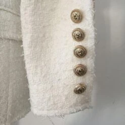 White Tweed Blazer Women - Casual - Plain-Solid 11 White Tweed Blazer Women - Casual - Plain-Solid -Rocka Style white tweed blazer women casual plain solid tweed blazer lestyleparfait 6