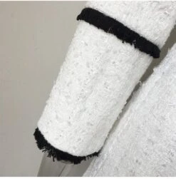 White Tweed Blazer Women - Formal-Business - Plain-Solid 16 White Tweed Blazer Women - Formal-Business - Plain-Solid -Rocka Style white tweed blazer women formal business plain solid tweed blazer lestyleparfait 8