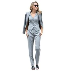Women Slim Fit Three Piece Pantsuits -Rocka Style women slim fit three piece pantsuits women pant suit lestyleparfait 6